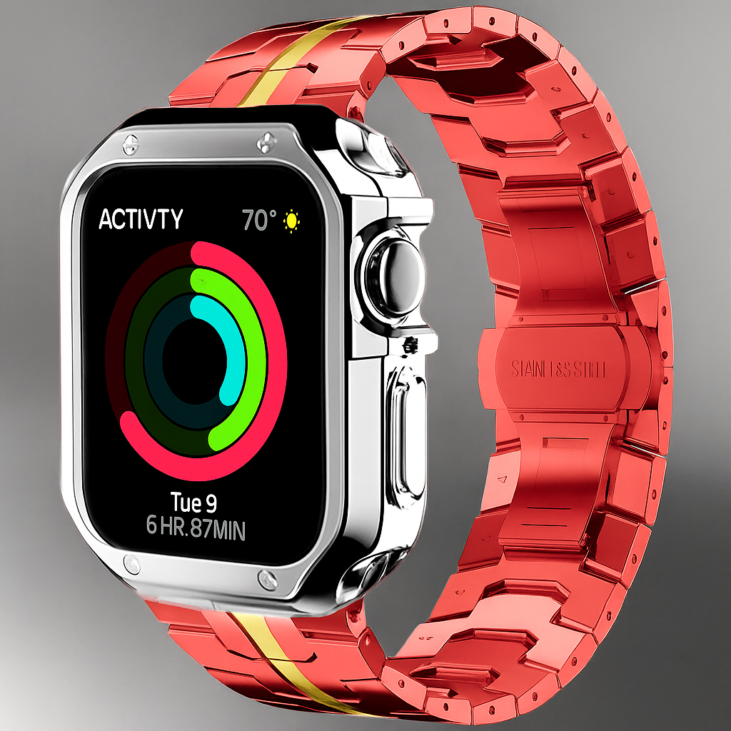 TitaniumGuard™ Infinity Series – Band & Case for Apple Watch
