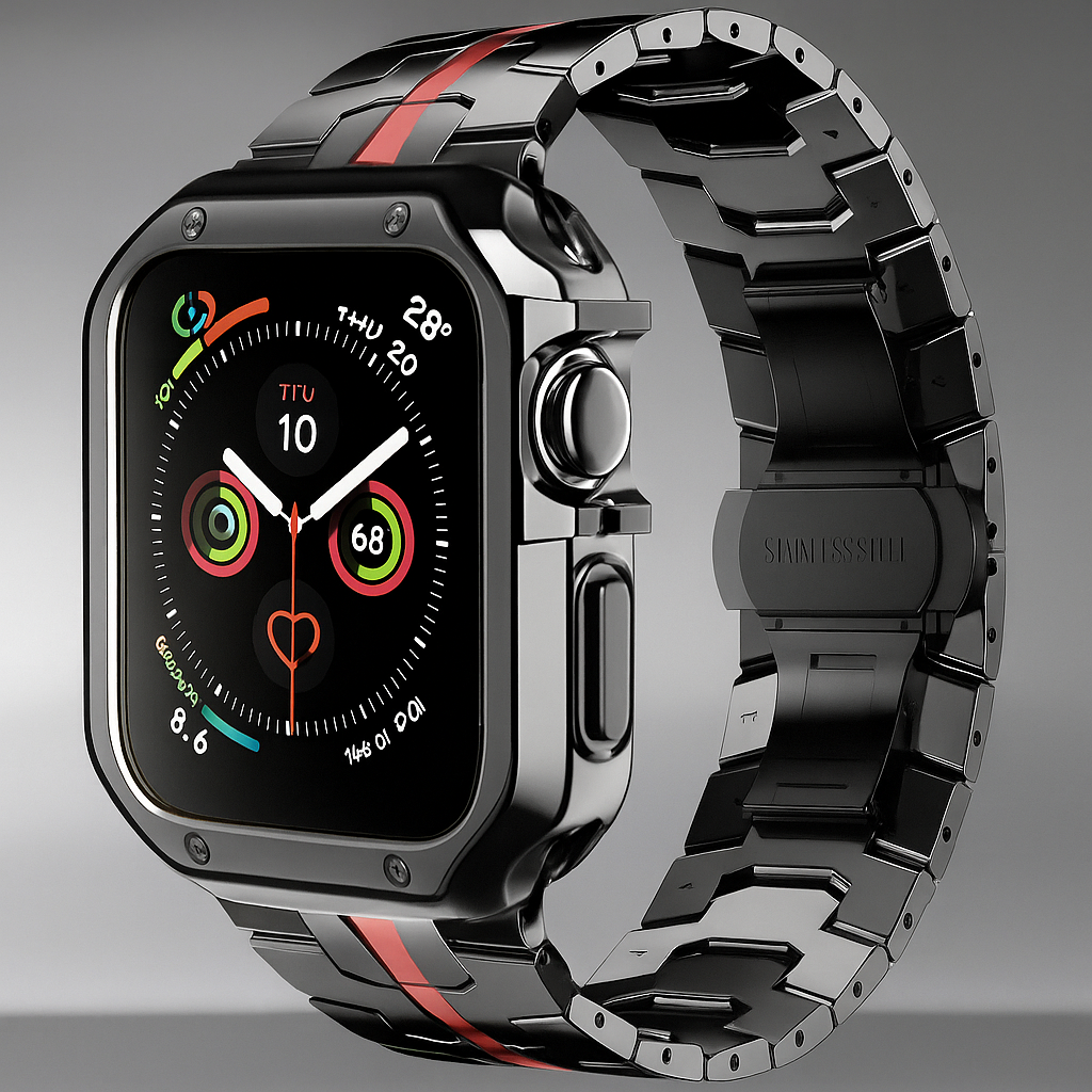 TitaniumGuard™ Infinity Series – Band & Case for Apple Watch