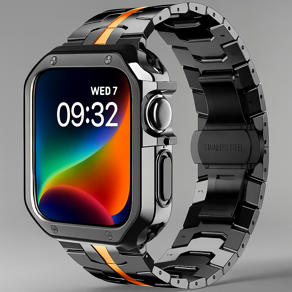TitaniumGuard™ Infinity Series – Band & Case for Apple Watch