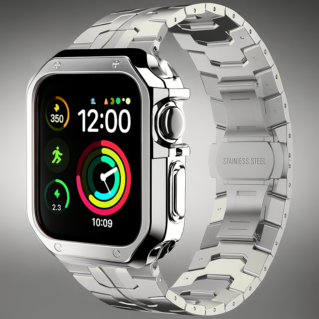 TitaniumGuard™ Forged in Fire Ascend Series: Band & Case for Apple Watch
