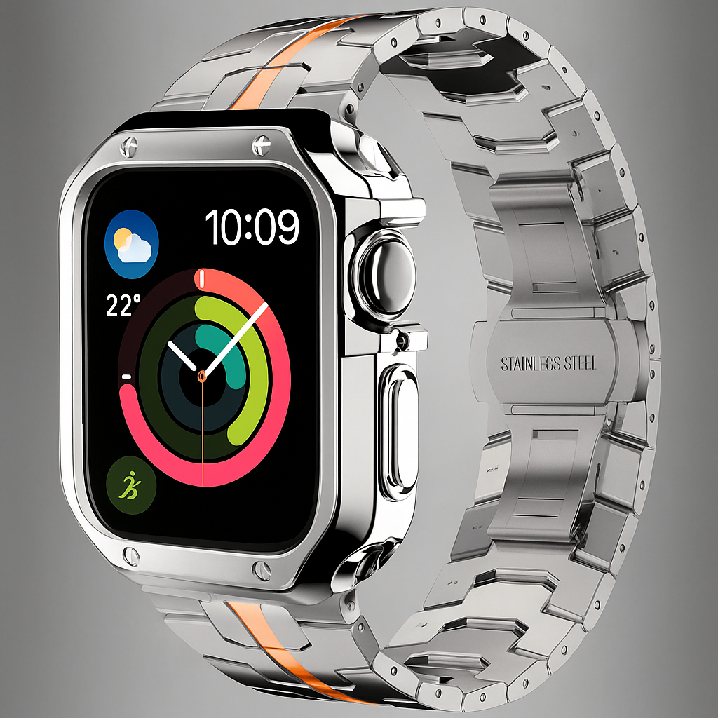 TitaniumGuard™ Forged in Fire Ascend Series: Band & Case for Apple Watch