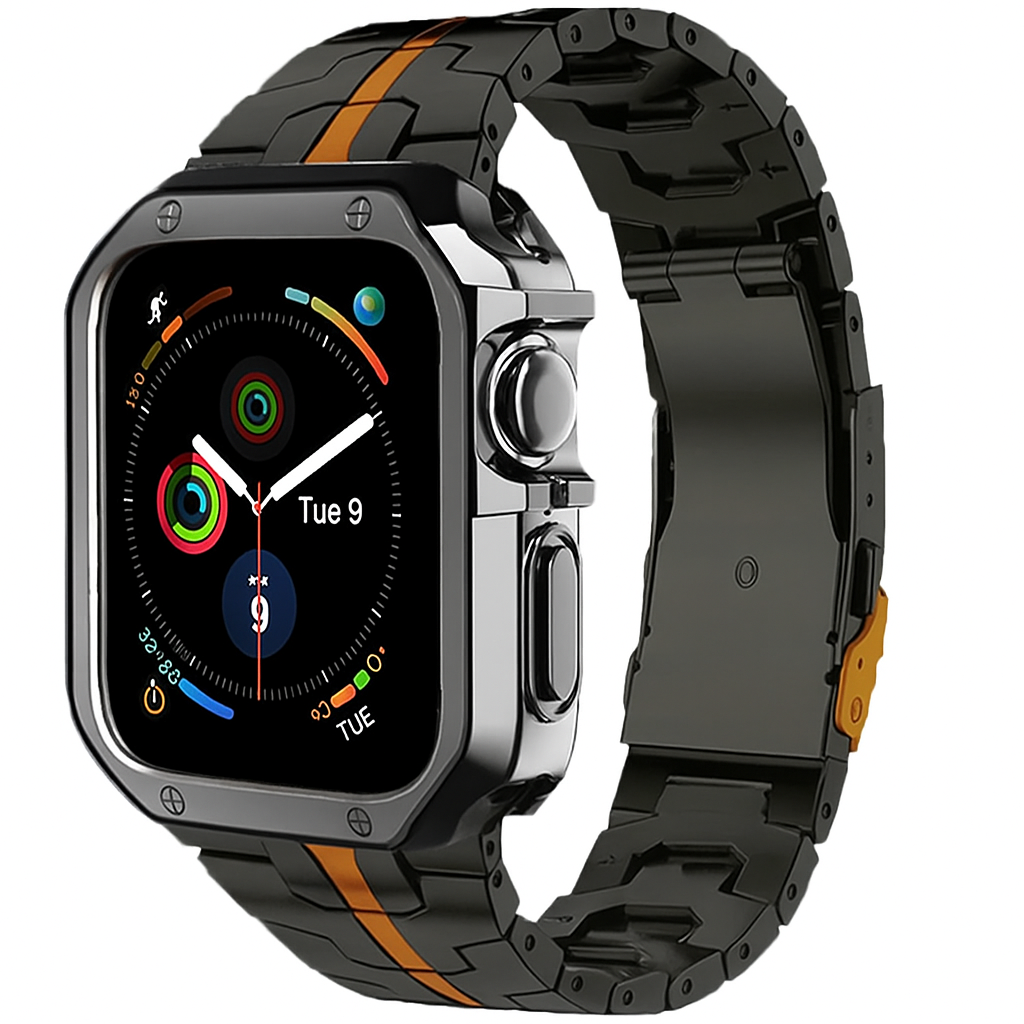 TitanEdge™ Forged in Fire Prestige Series — Titanium Band & Armor Case for Apple Watch