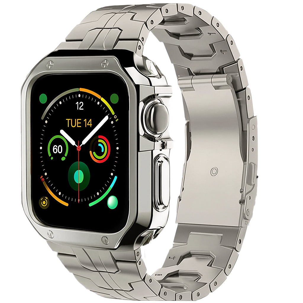 TitanEdge™ Forged in Fire Prestige Series — Titanium Band & Armor Case for Apple Watch