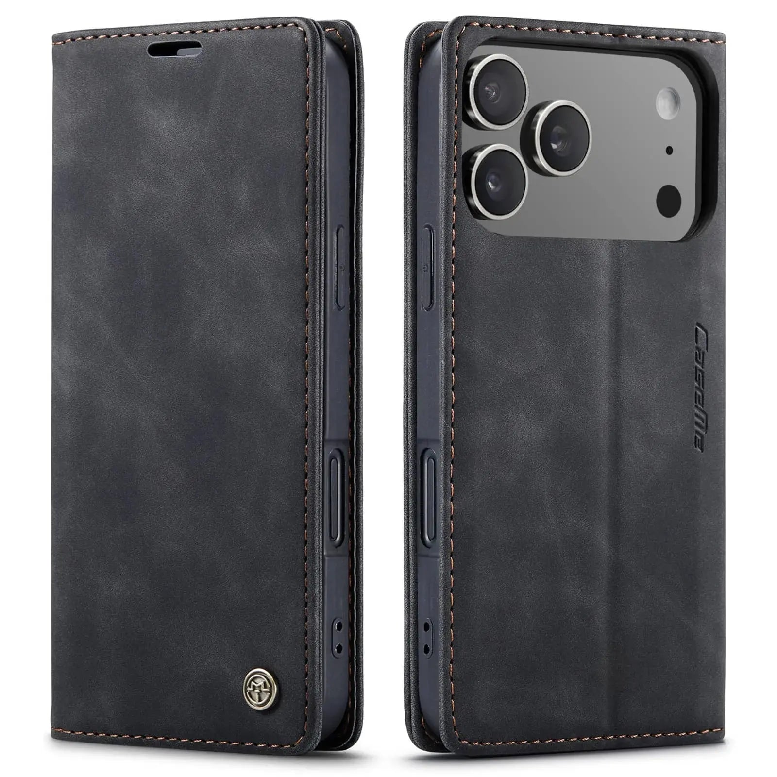Flip Wallet Case for iPhone 17 Pro Max 17 Air 17 Pro 17, Leather Magnetic Folio Cover with Card Holder, Kickstand - TPU Case Avontic