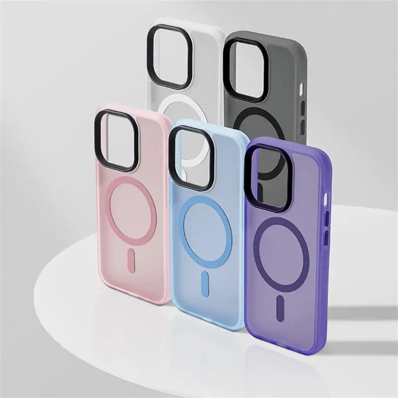 Magsafe Case For iPhone 14 15 14Pro Max Wireless Charging Matte Magnetic Shockproof Case For iPhone 13 Pro Max Protective cover Pinnacle Luxuries