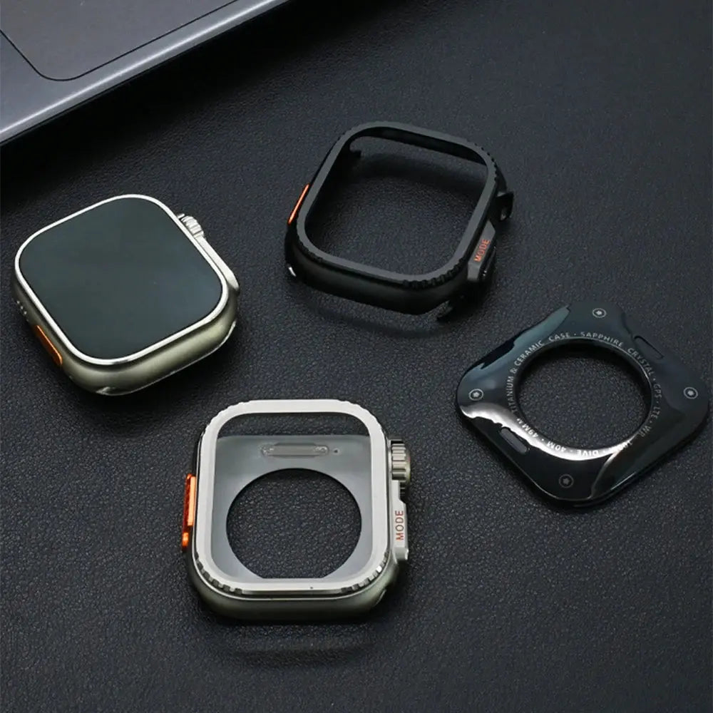 Metal Case for Apple Watch Ultra 3/2 49mm 11 10 46mm 9 8 7 45mm Aluminum Alloy Protector for Iwatch SE 44mm Rugged Bumper Cover Avontic