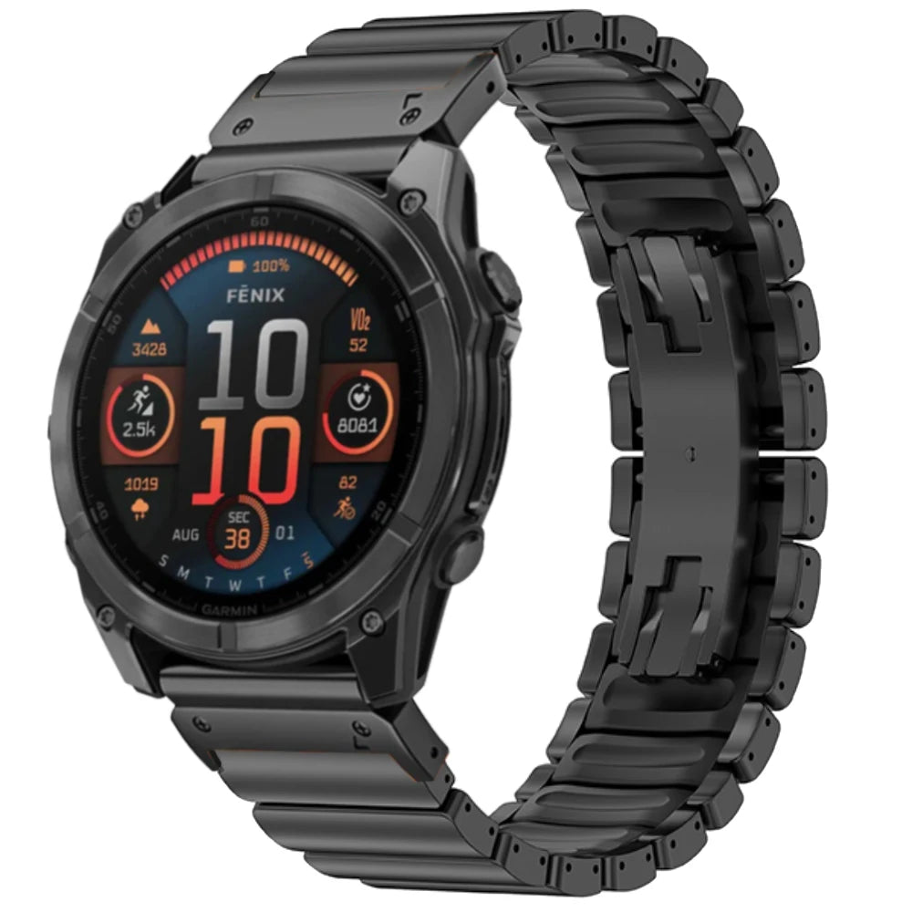 TitaniumGuard™ 26X ProLink Band for Garmin Fenix 8, 8X, 7X, Enduro 3 & Instinct 2X