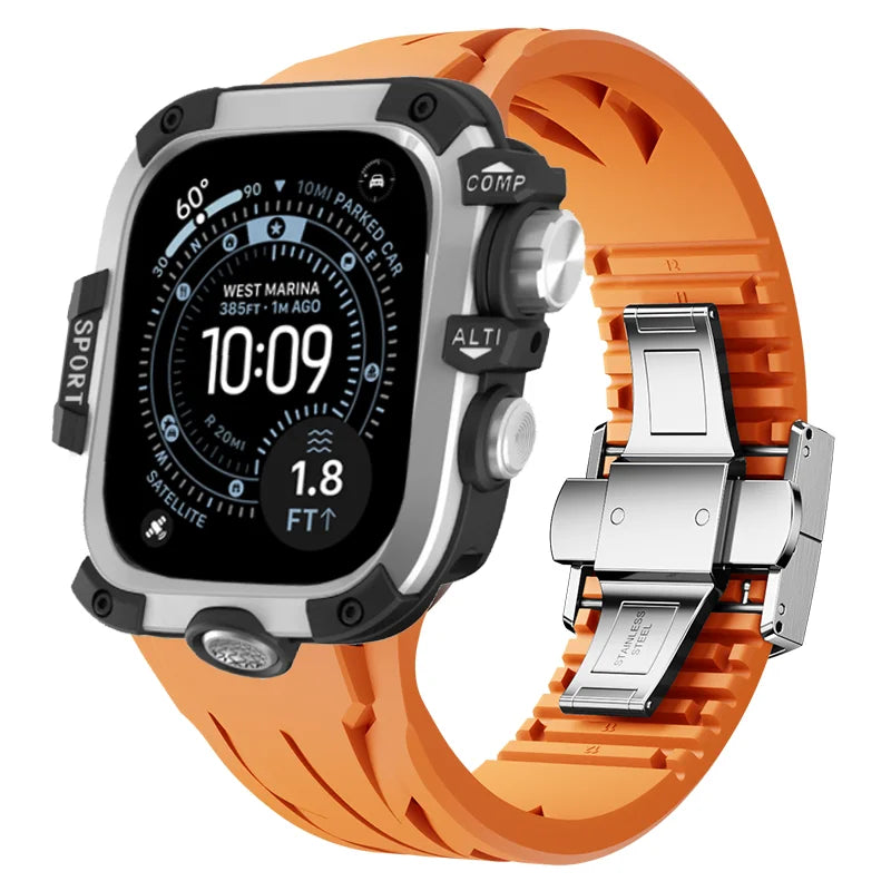 AeroGuard™ SteelSport Pro Case & Band System — Apple Watch Ultra 3/2/1, Series 11/10 (49mm / 46mm / 45mm / 44mm)