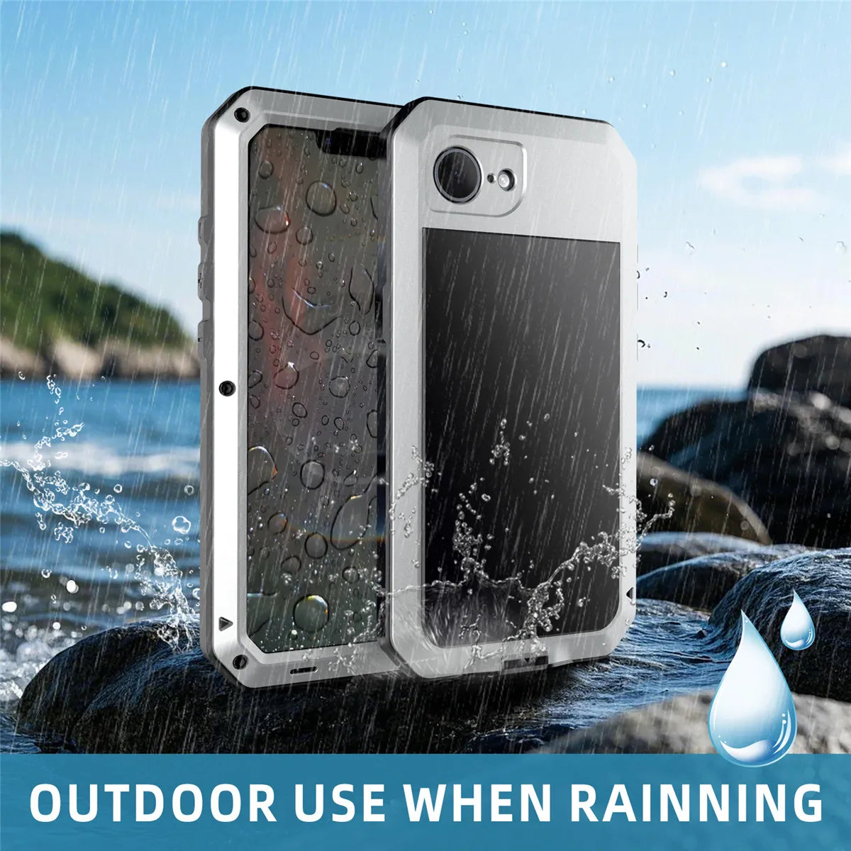 Rugged Metal Shockproof Case for iPhone 17 / 17 Pro / 17 Pro Max | Heavy Duty Protective Armor Cover
