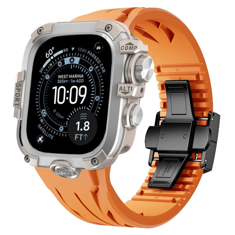 AeroGuard™ SteelSport Pro Case & Band System — Apple Watch Ultra 3/2/1, Series 11/10 (49mm / 46mm / 45mm / 44mm)