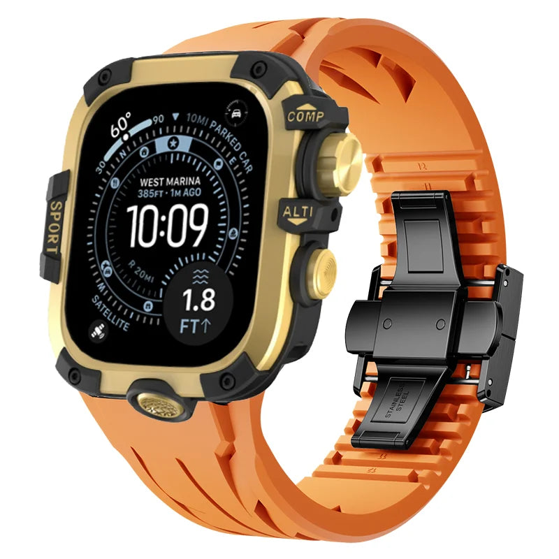 AeroGuard™ SteelSport Pro Case & Band System — Apple Watch Ultra 3/2/1, Series 11/10 (49mm / 46mm / 45mm / 44mm)