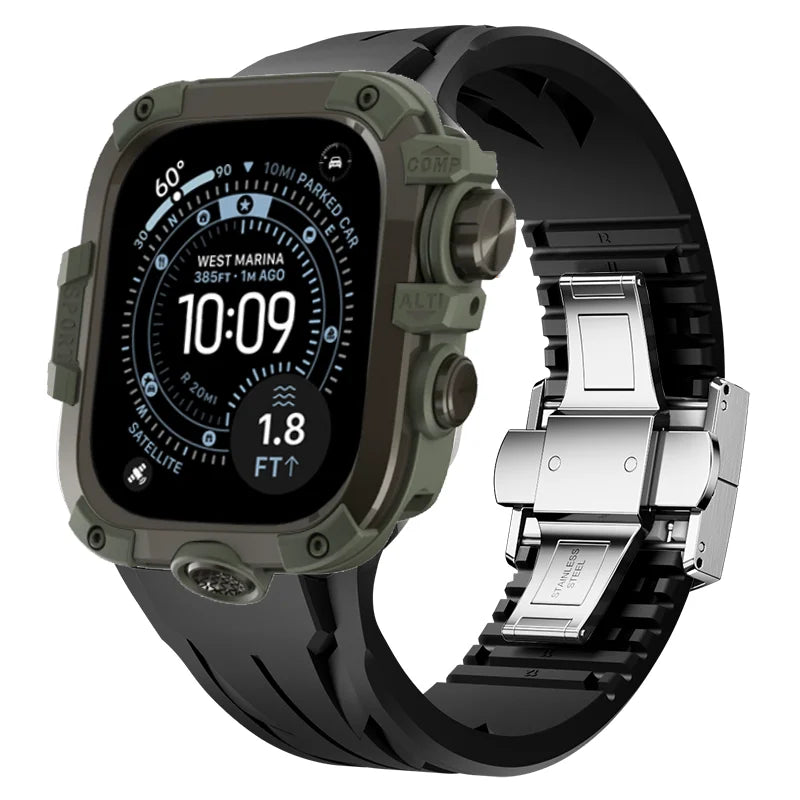 AeroGuard™ SteelSport Pro Case & Band System — Apple Watch Ultra 3/2/1, Series 11/10 (49mm / 46mm / 45mm / 44mm)
