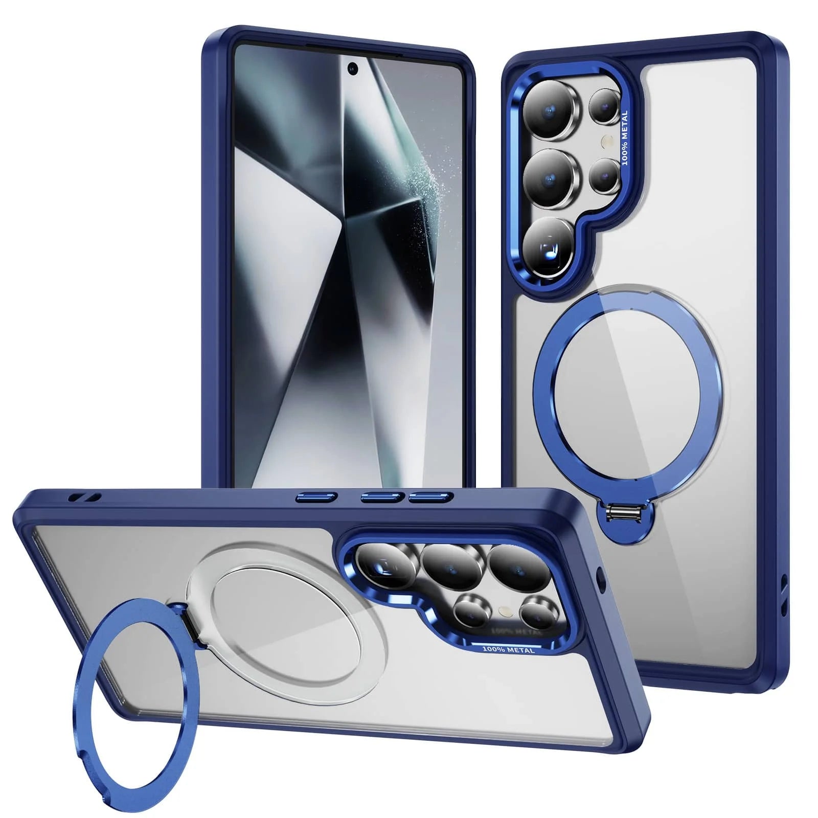 Avontic x Grip & Guard ClearMag 360 RingStand Case for Samsung Galaxy S25 / S24 / S23 Series (Plus & Ultra)