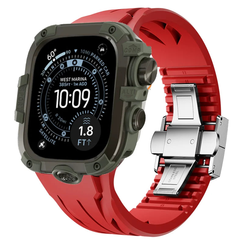 AeroGuard™ SteelSport Pro Case & Band System — Apple Watch Ultra 3/2/1, Series 11/10 (49mm / 46mm / 45mm / 44mm)