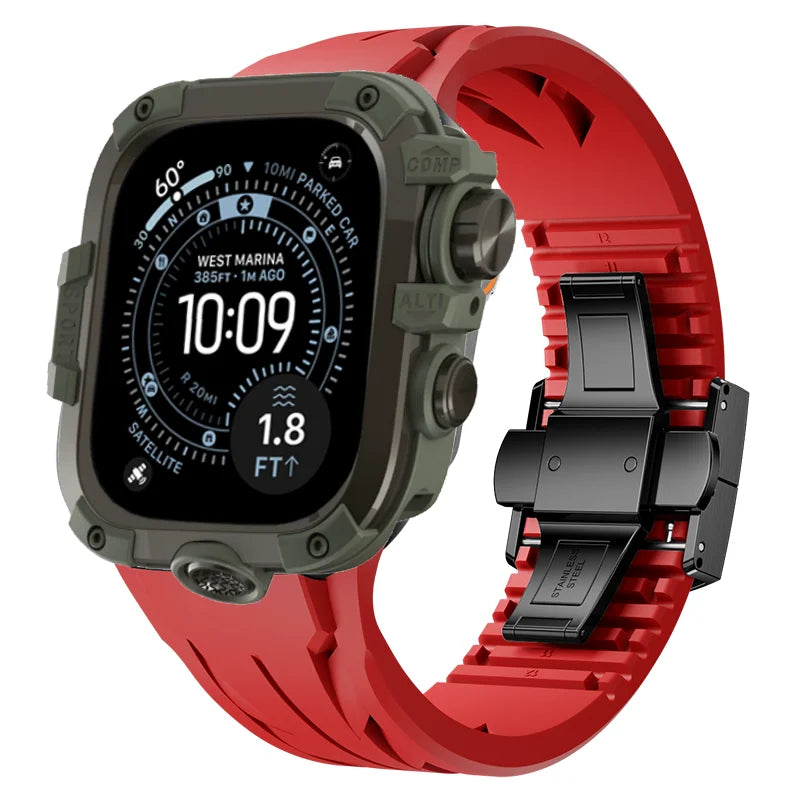 AeroGuard™ SteelSport Pro Case & Band System — Apple Watch Ultra 3/2/1, Series 11/10 (49mm / 46mm / 45mm / 44mm)