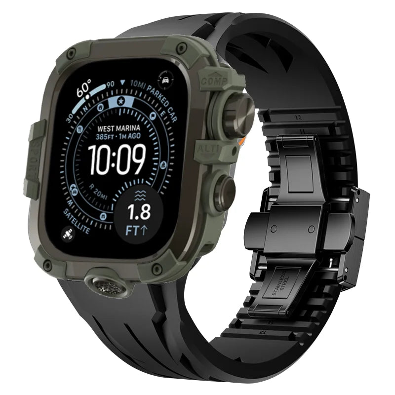 AeroGuard™ SteelSport Pro Case & Band System — Apple Watch Ultra 3/2/1, Series 11/10 (49mm / 46mm / 45mm / 44mm)