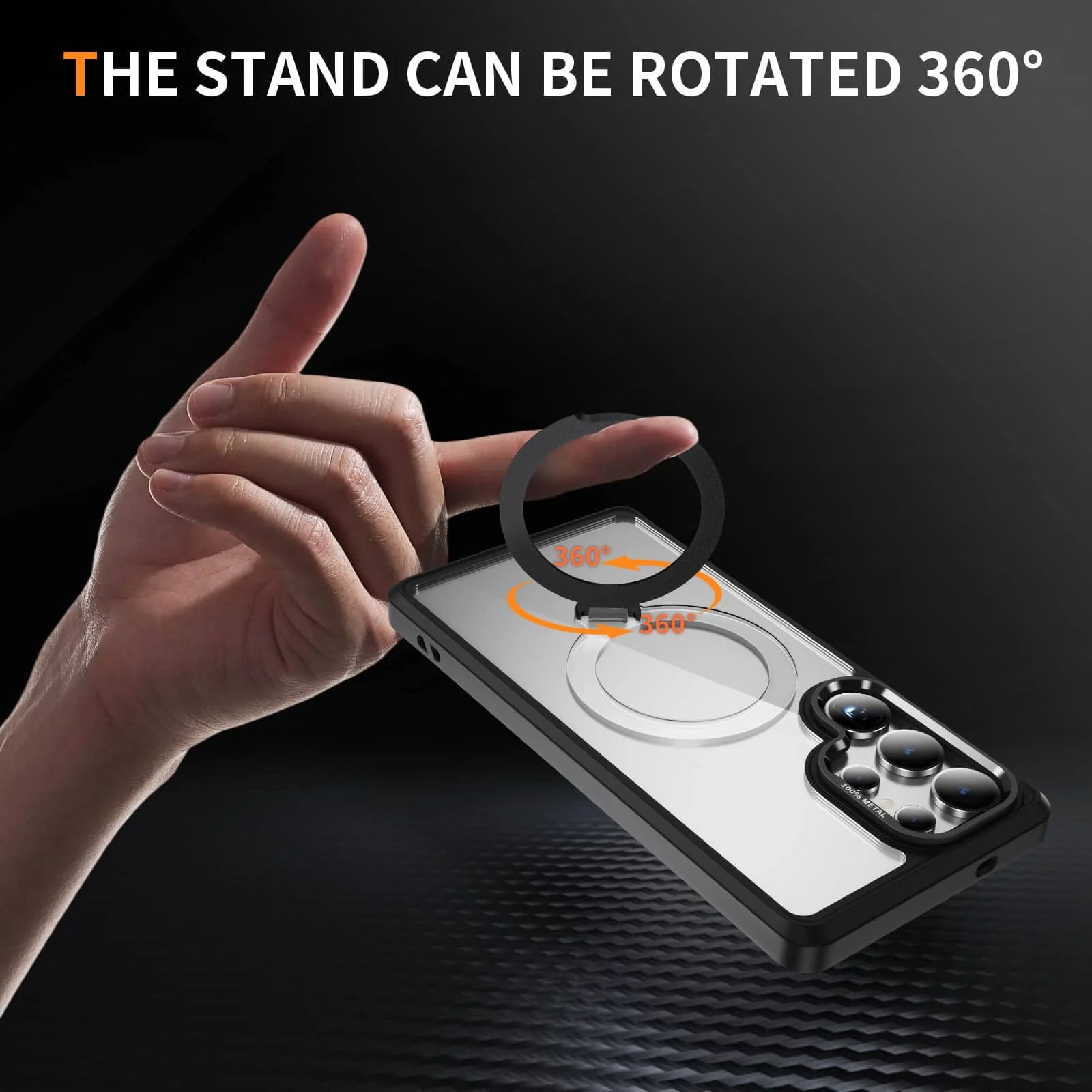 Avontic x Grip & Guard ClearMag 360 RingStand Case for Samsung Galaxy S25 / S24 / S23 Series (Plus & Ultra)