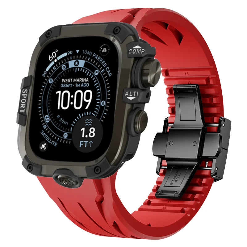 AeroGuard™ SteelSport Pro Case & Band System — Apple Watch Ultra 3/2/1, Series 11/10 (49mm / 46mm / 45mm / 44mm)