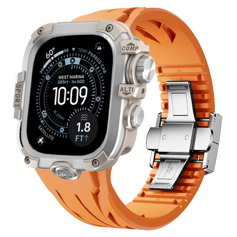 AeroGuard™ SteelSport Pro Case & Band System — Apple Watch Ultra 3/2/1, Series 11/10 (49mm / 46mm / 45mm / 44mm)