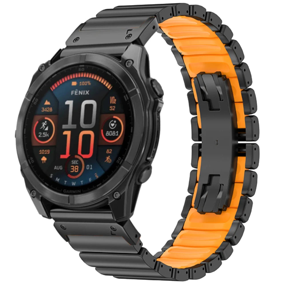 TitaniumGuard™ 26X ProLink Band for Garmin Fenix 8, 8X, 7X, Enduro 3 & Instinct 2X