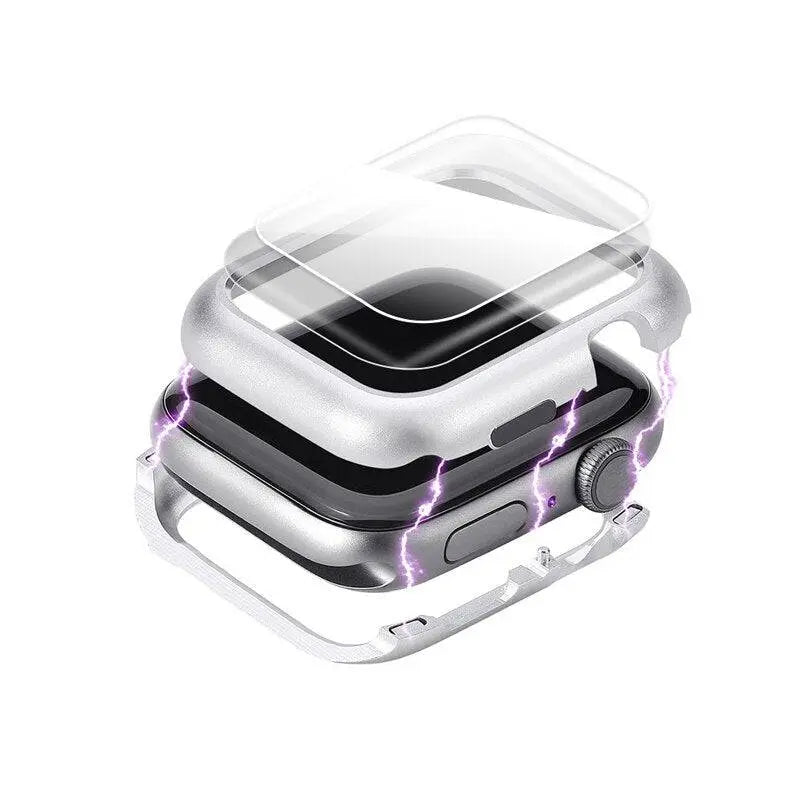 Apple Watch Series 5 Ultimate Stainless Steel Case Tempered Glass Screen Protector - Pinnacle Luxuries