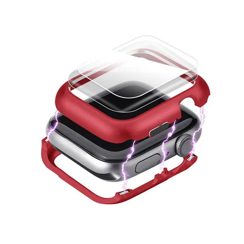 Apple Watch Series 5 Ultimate Stainless Steel Case Tempered Glass Screen Protector - Pinnacle Luxuries